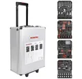 WorkPro Werkzeugset Trolley-Koffer bestückt WP1050, im Koffer, mit Rollen