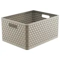 Rotho 116-6807422 COUNTRY Aufbewahrungskorb A4+ 28 Liter, 43 x 33 x 21,5 cm, cap