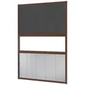 empasa Dachfensterplissee "MASTER DUO", verdunkelnd, Alu Führungsprofile, 2-in-1 Lösung Sonnen- & Insektenschutz braun 140 cm x 180 cm