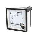 sourcing map Quadratisch Panel Montage beweglichen Wetterfahne 0–20 A AC Analog Amperemeter 72 mm x 72 mm de