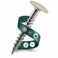 TWISTEC Trespo-Fassadenschrauben Cremeweiß RAL9001, 4,8x38mm 100 Stück, Terrassenschrauben, Holzschrauben, Spanplattenschrauben aus Edelstahl
