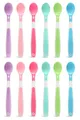 Munchkin Soft Tip Toddler & Baby Spoons| Baby Weaning Spoons Set with Ergonomic Handles| Dishwasher Safe Plastic Cutlery| BPA Free Baby Feeding Spoons & Dessert Spoons for Babies| 12 Pack