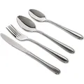Besteckset 24-teilig für 6 Personen mit Esslöffel, Tischgabel, Tischmesser und Teelöffel, Modell 41100100 - Silber