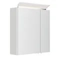 Lomadox Spiegelschrank BATLEY-02 60cm breit, weiß Hochglanz, LED-Leuchte, Kombibox