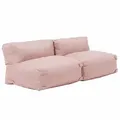 Oviala Gartensofa, Pink, Textil, 2 Sessel, 2-Sitzer, Rechteckig,rechteckig, Loungemöbel, Gartenlounge-Sets