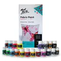 Mont Marte Textilfarben Set – 20 Stück x 20ml – Waschfeste Stoffmalfarben – Hochwertige Farben – Ideal für Kleidung, Taschen und allen Stoffen
