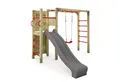 Wickey Klettergerüst Fit 662 – Trainings- & Klettergerät mit Rutsche und Schaukel, (Kraftstation, Fitnessstation, Sportgeräte für zuhause, Workout, Krafttraining, Gymtower, Fitnessturm, Ideal für Spielspaß & funktionales Outdoor-Training, Bewegungsstation für Kinder & Eltern fördert Kraft, Ausdauer & Balance), extrem witterungsbeständig mit 5 Jahren Garantie