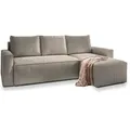 MASSENO Ecksofa mit Schlaffunktion Potaro , beige , Maße (cm): B: 230 H: 85