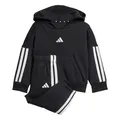 adidas Unisex Baby ESSENTIALS HOODED JOGGER, black/white, 6-9 Months