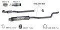 ERNST Mittelschalldämpfer Set 012249 für OPEL X01 COMBO CORSA Großraumlimousine