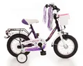 12,5 Zoll Kinderfahrrad Empress Mädchenfahrrad lila weiß mit Rücktritt