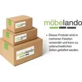 möbelando Schreibtischkombination Schreibtisch Eckschreibtisch Arbeitstisch Carmen (Weiß) - Weiß