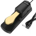 Sustain Pedal für Keyboard Piano Fußpedal mit Polaritätsschalter für