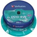 Verbatim DVD-Rohling Verbatim DVD-RW 4.7GB 4x, 25er Spindel