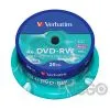 Verbatim DVD-RW 4,7GB | wiederbeschreibbar | 25er Spindel | 4x | Hardcoat Scratch Guard | matt silber 11-020-110