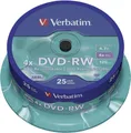 Verbatim 43639 DVD-RW Rohling 4.7GB 25 St. Spindel Wiederbeschreibbar