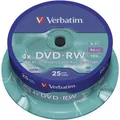 25er Multipack Verbatim 43639 DVD-RW Rohling 4.7 GB 25 St. Spindel