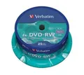 100 Verbatim Rohlinge DVD-RW 4,7GB 4x Spindel