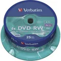 Verbatim DVD-RW Rohlinge 25er Spindel 4,7GB 4-fach, 25 Stück