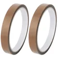 Teflonband Hochtemperaturband PTFE Glasgewebeband Klebeband 2er Pack