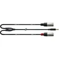 Cordial Klinke 3,5mm stereo / 2x XLR male CFY 1,8 WMM | Neu