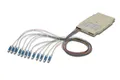DIGITUS LWL Spleiß-Kassette - 12 Pigtails - Vormontiert - LC - OS2 - Durchgefärbt nach DIN IEC 60304 - Reinweiß
