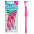 TePe Angle Interdentalbürste, Pink, 0,4mm/ISO 0, 6 Stk., Plaque-Entfernung, effiziente Reinigung der Zahnzwischenräume, für kleine Zahnlücken, sorgt für die Erhaltung von kräftigem Zahnfleisch