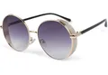 styleBREAKER Sonnenbrille Runde Sonnenbrille mit Glitzer Side Shield (1-St) Gradient