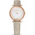 Swarovski Crystalline Wonder Uhr, Schweizer Produktion, Lederarmband, Beige, Roségoldfarbenes Finish CRYSTALLINE WONDER:LS BEI/CRY/PRO 5656899 - Beige
