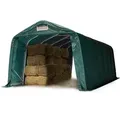 Robuster Weideunterstand 3,3x7,2 M Wetterfeste Pvc Plane 800n Unterstand Lagerzelt Grün