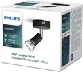 Lampe mit 1 Licht, Limbali, Schwarz, Gu10, Ohne Glühbirne