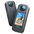 AKASO 360° Action Cam - 5.7K 72MP 360 Grad Actionkamera mit Duale 1/2" 48MP Sensoren, 2.29'' Touchscreen, Unsichtbarer Selfie Stick Effekt, 360° Horizon Lock, AI-Verfolgung, 2 * 1350mAh Akku