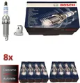 8x Bosch Zündkerzen 0242145515 BMW X5M X6M N63 S63 750I 12120037582 ZR5TPP33