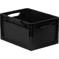 Surplus - Eurobox Schwarz 40x30x22 Cm, 20l Lagerkiste Transportbox Kunststoffbox Lagerbox