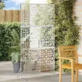 Maison Exclusive - Sichtschutz 100 x 50 x 180 cm Verzinkter Stahl Silber - Silber