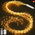 Joycome Lichterschweif 1M 100 LED Weihnachtsbeleuchtung mit Batterie, Timer,