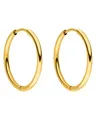 Purelei Sleeky Ohrringe (Gold) – Damenohrringe aus langlebigem Edelstahl – Wasserfeste Ohrringe Damen – 1,58 cm Durchmesser – Modeschmuck für deinen individuellen Look