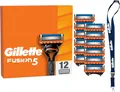 Gillette Fusion5 Systemklingen für Proglide Proshield Rasierer 5 Klingen 12 St.