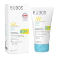 EUBOS | HAUT RUHE ULTRA SENSITIVE SONNENLOTION LSF 50+ – Wasserfest, Korallenfreundlich, Ohne Emulgatoren | Für Kinder & Babyhaut | Schützt vor UV-Strahlen & Irritationen | 150ml