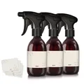 Oputec 3 x 300ml Sprühflaschen aus Kunststoff braun, Pflanzen, Blumen, Reinigung
