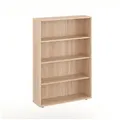 KOMTO Bücherregal Lumo 80 cm breit Regal mit 3, 4, 6 Ebenen und Höhenverstellbare Regale, Aufbewahrungsregal Bookshelf Weiß 120 cm