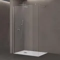 doporro Luxus Duschwand für Dusche Duschabtrennung 50x200cm Walk-In Dusche 8mm ESG-Sicherheitsglas Klarglas inkl. Nanobeschichtung Bremen01K