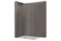 doporro Walk-in-Dusche Duschkabine Duschwand 8-10mm ESG NANO Profil verstellbar H:200cm B02K, Einscheibensicherheitsglas