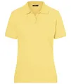 James & Nicholson Damenpolo Classic - Piqué-Poloshirt mit gestrickten Bündchen | Farbe: Light-Yellow | Grösse: XL
