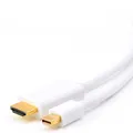 CSL Mini DisplayPort auf HDMI Adapterkabel HD 1080p Weiß 1m