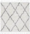 carpetfine Hochflor-Teppich Eddy, rechteckig, Höhe: 30 mm, Shaggy, auch als Läufer und in quadratisch, mit Fransen, Wohnzimmer