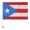 AZ FLAG - Autofahne Puerto Rico - 45x30 cm - Portoriko Autoflagge 30 x 45 Cm - Auto Flaggen