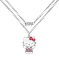 KIDS EUROSWAN Hello Kitty Halskette mit Cartoon-Anhänger, versilbert, für Mädchen