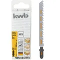 KWB 25x Stichsägeblatt T 101 D für weiches Holz, gerader Schnitt