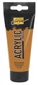 KREUL 84134 - Solo Goya Acrylic, 100 ml Tube in goldocker, cremige vielseitig einsetzbare Acrylfarbe in Studienqualität, auf Wasserbasis, schnell und matt trocknend, gut deckend, wasserfest